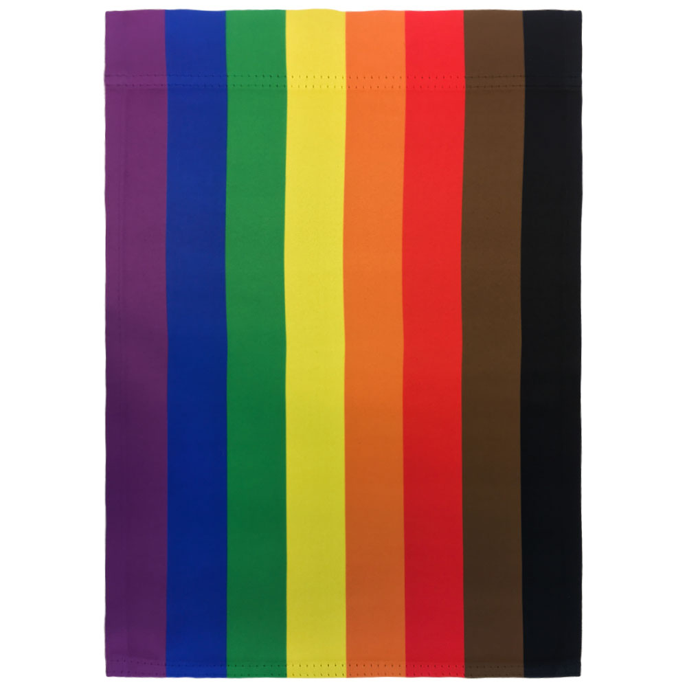 Philly Rainbow Garden Flag 12x18in