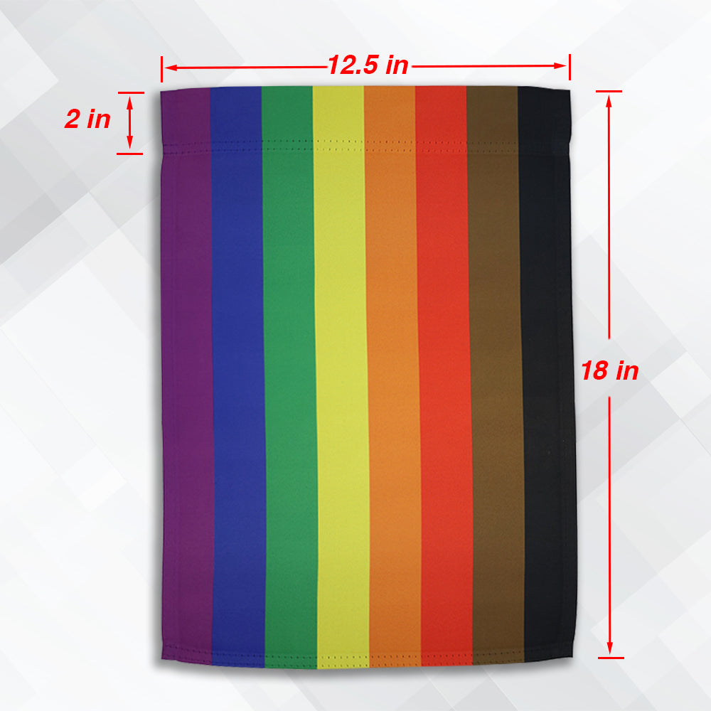 Philly Rainbow Garden Flag Measurements