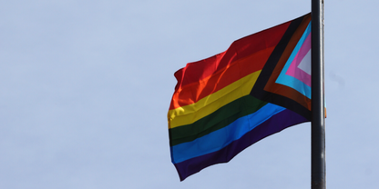 Inclusive Rainbow Flag 3x5ft on pole