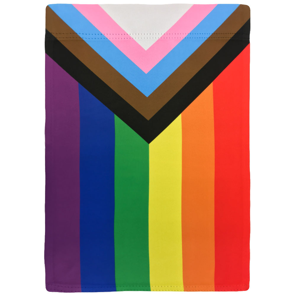 Inclusive Rainbow Garden Flag 12x18in