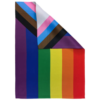 Inclusive Rainbow Garden Flag Double Sided