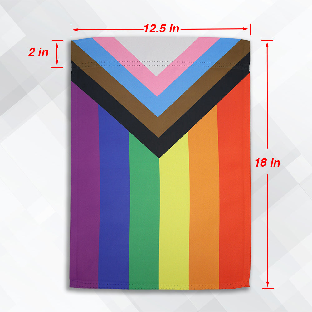 Inclusive Rainbow Garden Flag Measurements