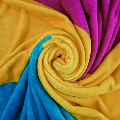 Pansexual Super Soft Plush Blanket Rolled