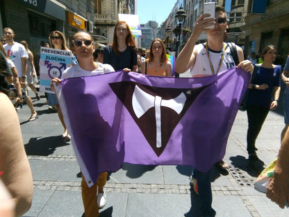 Lesbian Labrys Ax Flag 3x5ft