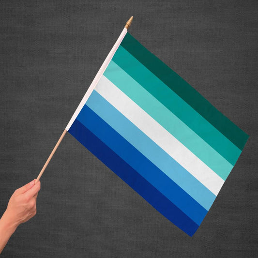 MLM Pride Stick Flag 12x18in