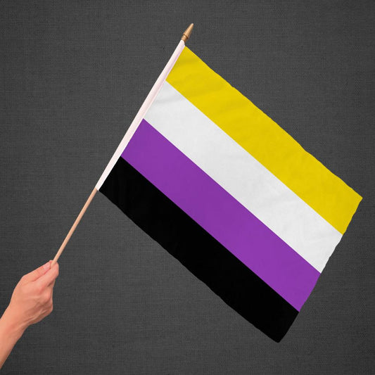 Non-Binary Stick Flag 12x18in