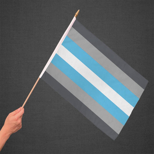 Demiboy Stick Flag 12x18in