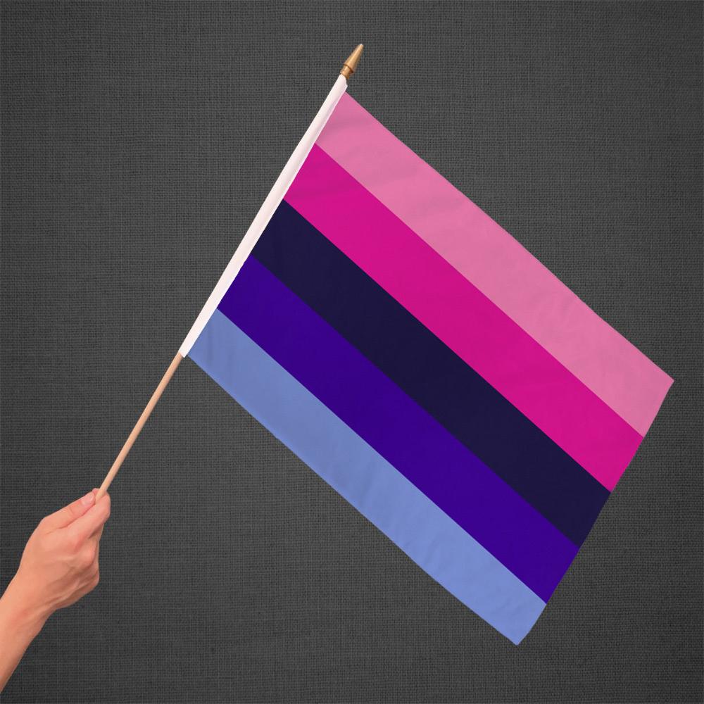 Omnisexual Stick Flag 12x18in